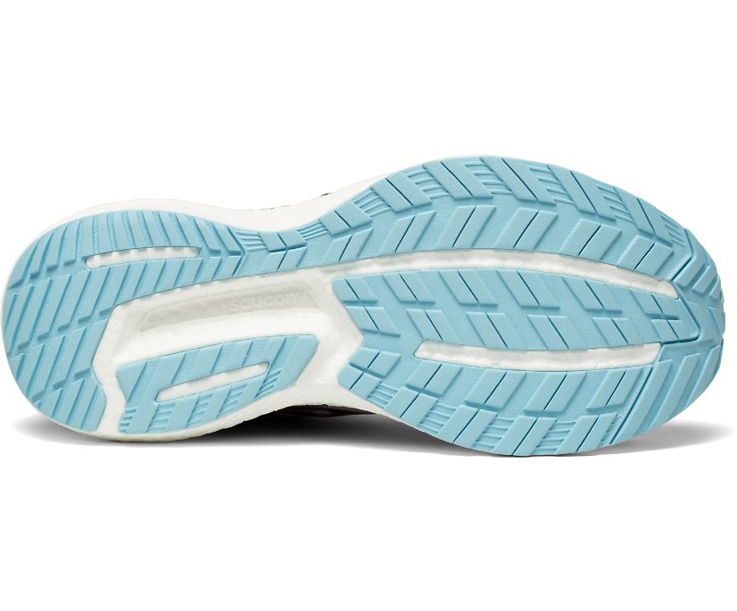 Saucony Triumph 19 Wide Women's Running Shoes Grey / Turquoise | AU 213TCEV